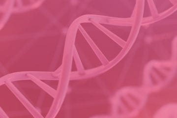 Macro image of dna strand