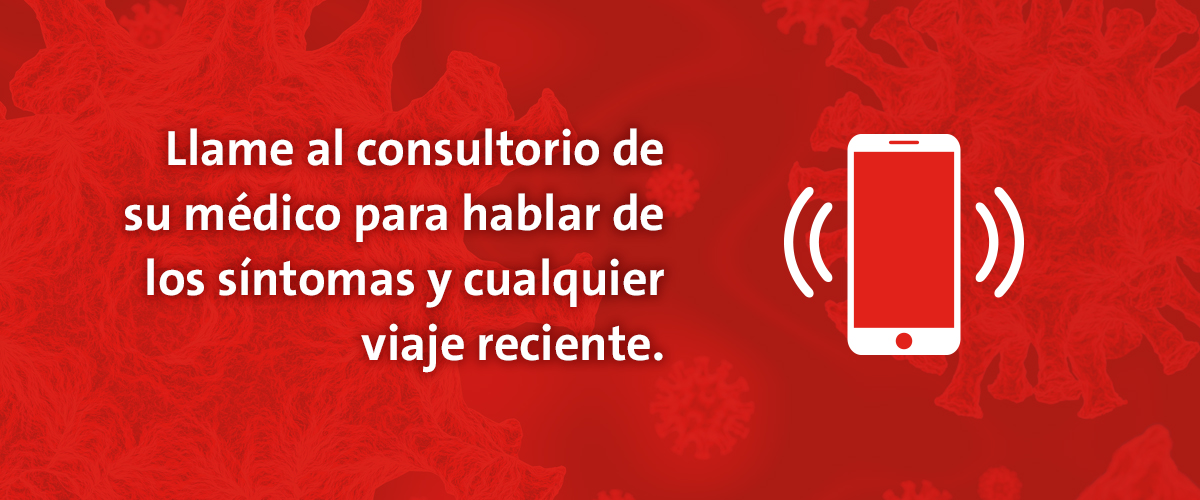 Slideshow explaining in Spanish what to do if you think you've been exposed to coronavirus.