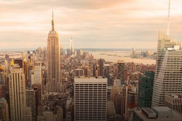 New York skyline.