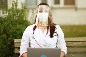 Doctor with laptop