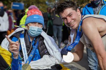 Carles brothers at the NYC Marathon