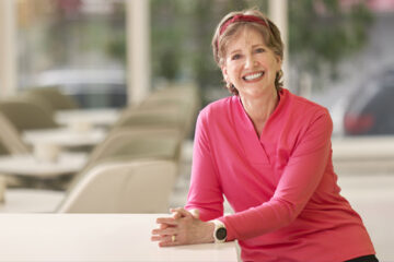 Lorraine Frazier seated